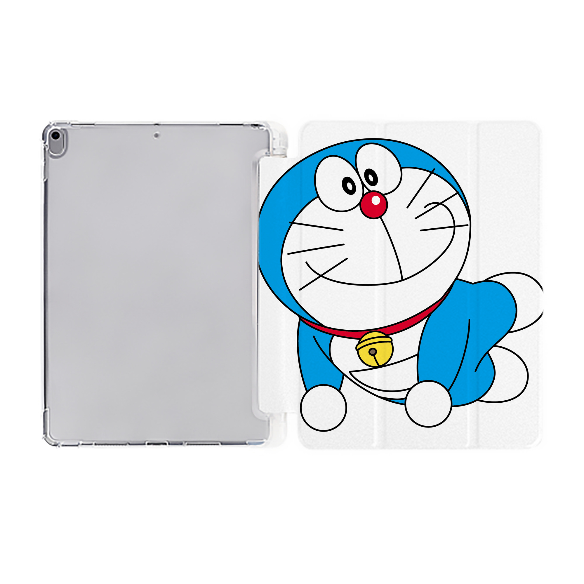 （画像用） ドラえもん Doraemon IPad ケース ペン収納付き 三つ折りスタンド PUレザー×シリコン 対応機種9.5/10.5/10.9インチ